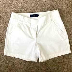 NWOT J. Crew White Chino Shorts
